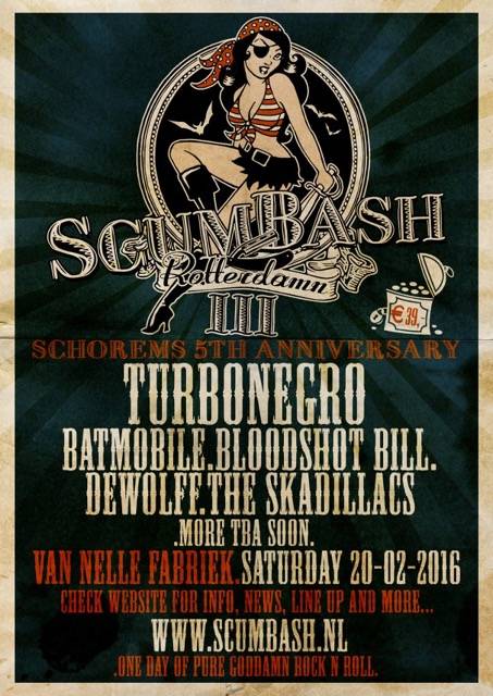 Bloodshot Bill does Scumbash plus three more next February